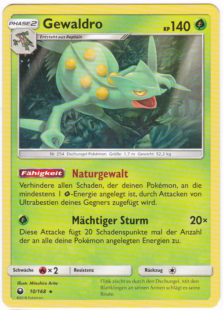 254 — Gewaldro im Pokédex — Bisafans.de