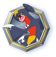 Emblem mit Knakrack von Pokémon-Sammelkartenspiel-Pocket