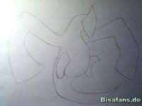 Zeichenkurs Lugia - Schritt 1