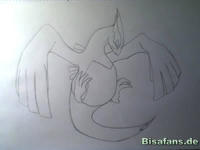 Zeichenkurs Lugia - Schritt 9