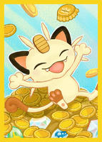 Kartenhüllen mit Mauzi aus Pokémon-Sammelkartenspiel-Pocket