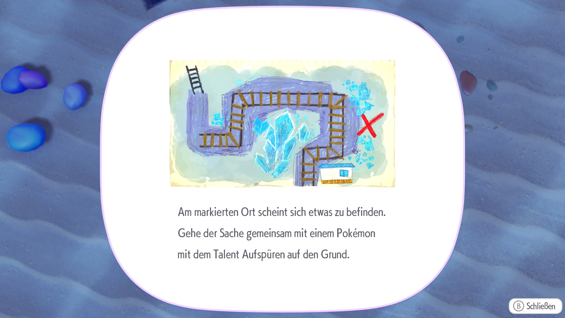 Screenshots zu Schatzkarten in Pokémon Pokopia Screenshots zu Schatzkarten in Pokémon Pokopia