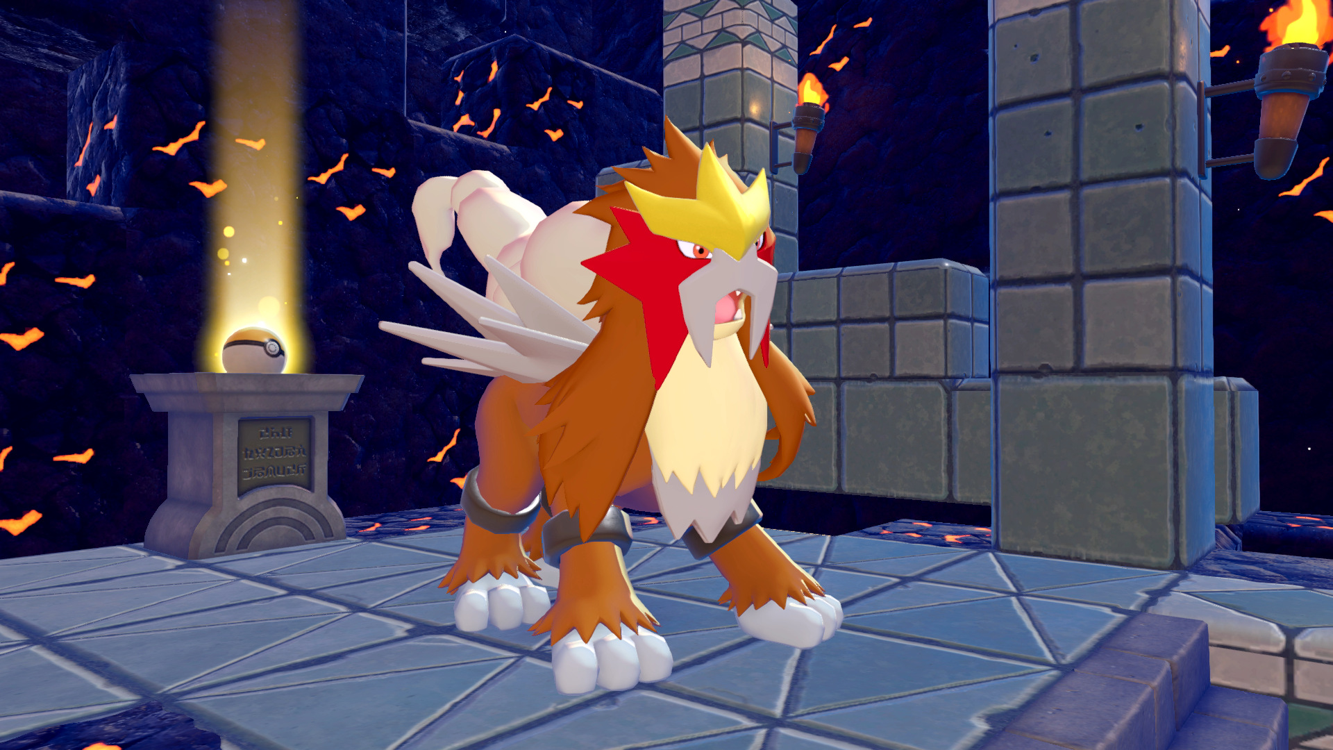 Screenshots zu Entei in Pokémon Pokopia Screenshots zu Entei in Pokémon Pokopia