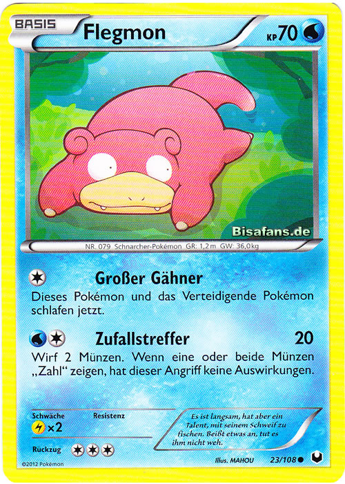 079 — Flegmon im Pokédex — Bisafans.de