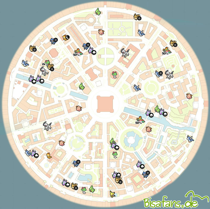 Karte der Wildsektoren in Pokémon Pokémon-Legenden: Z-A Karte von seltenen Pokémon in Pokémon Pokémon-Legenden: Z-A