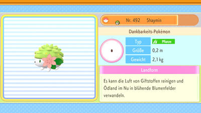 Shaymin erhalten in Pokémon Strahlender Diamant & Leuchtende Perle