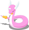 Windepose-Pose von Dragonir