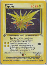 Fossil 15/62 Zapdos