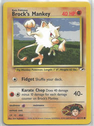 Gym Heroes 68/132 Brock's Mankey