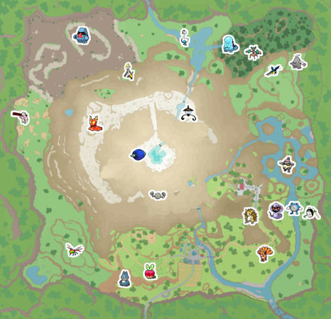 Fundorte von allen Terakristall-Pokémon in Kitakami