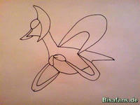 Zeichenkurs Cresselia - Schritt 2