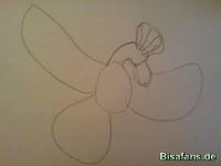 Zeichenkurs Ho-Oh - Schritt 2