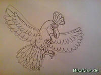 Zeichenkurs Ho-Oh - Schritt 7