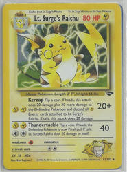 Gym Challenge 11/132 Lt. Surge's Raichu