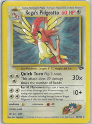 Gym Challenge 27/132 Koga's Pidgeotto