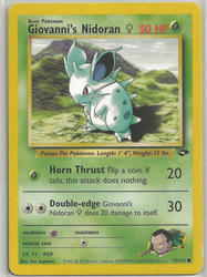 Gym Challenge 75/132 Giovanni's Nidoran♀