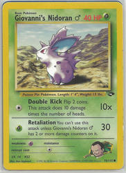 Gym Challenge 76/132 Giovanni's Nidoran♂