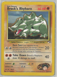 Gym Heroes 22/132 Brock's Rhyhorn