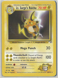 Gym Heroes 28/132 Lt. Surge's Raichu
