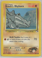 Gym Heroes 70/132 Brock's Rhyhorn