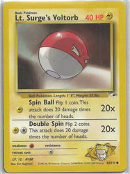 Gym Heroes 84/132 Lt. Surge's Voltorb