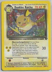 Team Rocket 83/82 Dunkles Raichu