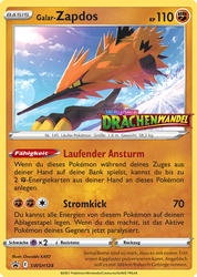 SWSH Black Star Promos SWSH124 Galar-Zapdos