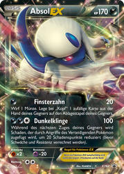XY Black Star Promos XY62 Absol EX