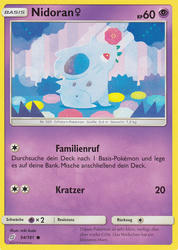 Teams sind Trumpf 54/181 Nidoran w