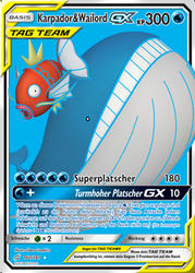 Teams sind Trumpf 160/181 Karpador & Wailord TAG TEAM GX