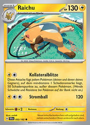 Gewalten der Zeit 052/162 Raichu