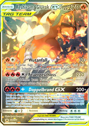 SM Black Star Promos SM201 Reshiram & Glurak TAG TEAM GX