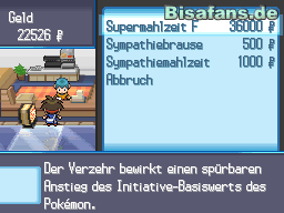 oder einen Essen-Laden mit exklusiven Statusverbesserungs-Gegenständen (rechts)! Scrennshots