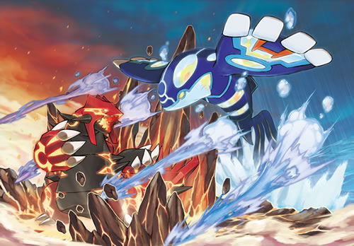 Proto-Groudon und Proto-Kyogre Artwork