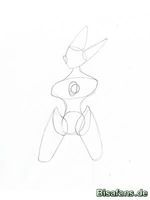 Zeichenkurs Deoxys (Angriffsform) - Schritt 3