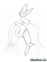 Zeichenkurs Deoxys (Angriffsform) - Schritt 6