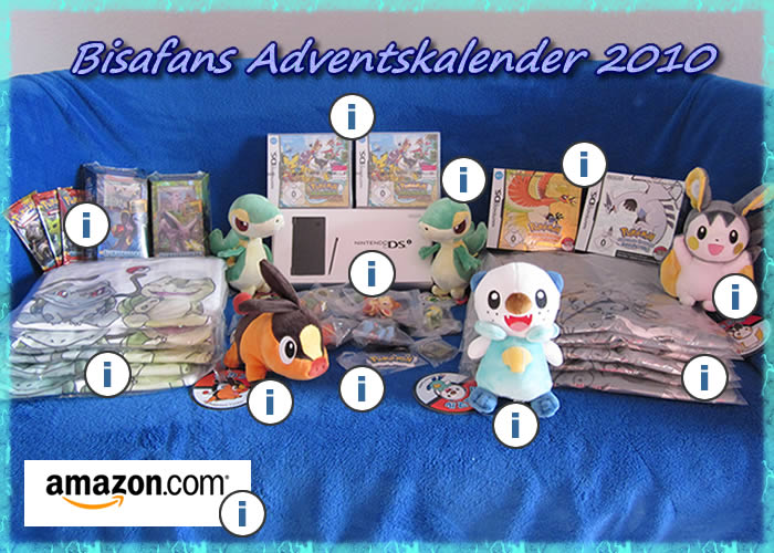 Bisafans Adventskalender 2010 Preisübersicht