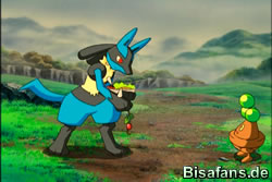 Lucario teilt mit Mobai 