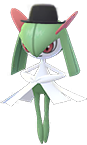 Kirlia mit Zylinder