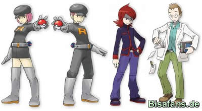 Team Rocket, der Professor und der Rivale