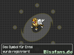 Mit diesem können wir das legendäre Entei rufen