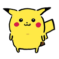 Pikachu mit Lächeln