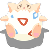 Andersrumpose-Pose von Togepi