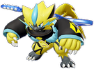 Screenshot von Zeraora mit einem Skin