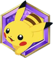 Emblem mit Pikachu von Pokémon-Sammelkartenspiel-Pocket