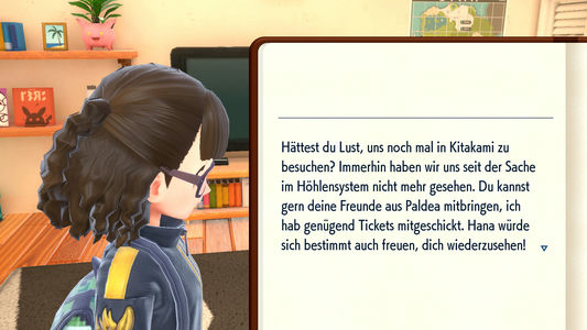 Screenshot zur Bonusepisode in Pokémon Karmesin und Purpur