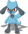 Trainingspose-Pose von Riolu