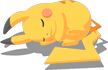 Einkugelpose-Pose von Pikachu