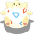 Schalenpose-Pose von Togepi