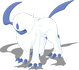 Bauchhochpose-Pose von Absol